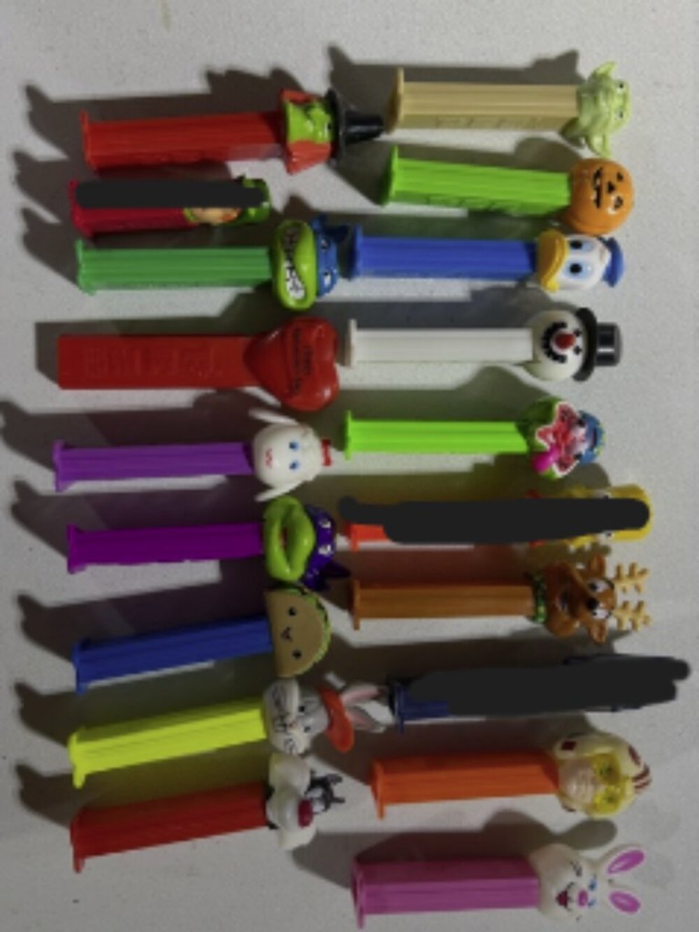Lot of 16 PEZ Dispensers from 1990s-2000s